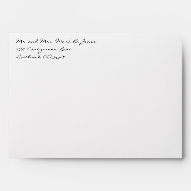 Personalised Cream Wedding Special Occasion Envelopes (Front)