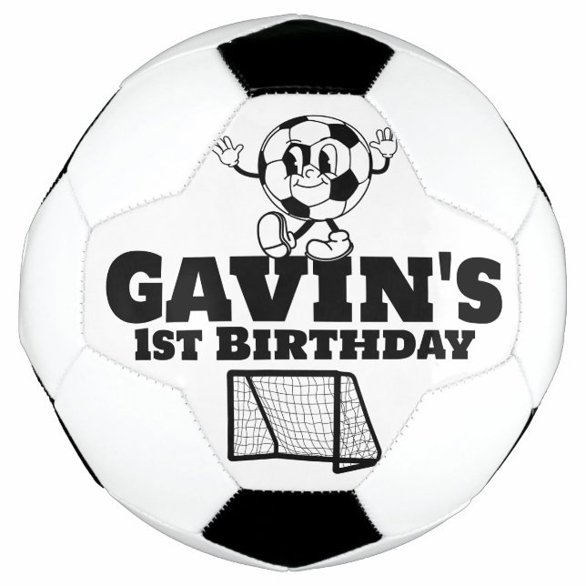 Personalised Create Your Own Custom Retro Birthday Football (Front)
