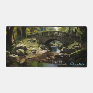 Personalised Creek in the Forest Desk Mat