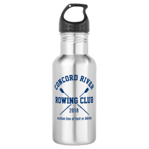 Personalised Crew Rowing Logo Oars Team Name Year 532 Ml Water Bottle