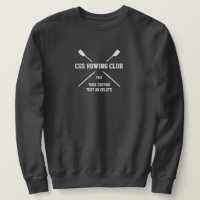 Personalised Crew Rowing Logo Oars Team Name Year