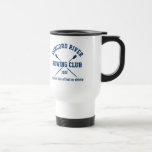 Personalised Crew Rowing Logo Oars Team Name Year Travel Mug<br><div class="desc">Personalised Crew Rowing team design featuring crossed oars and your custom text. Add your club name, year and extra line of custom text (coach's name, rower's name, event, etc.) ON some items you can change the background colour by clicking on "customise it" and then the small eye dropper. Makes a...</div>