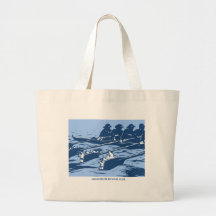 Personalised Crew Rowing Tote Bag in Blue