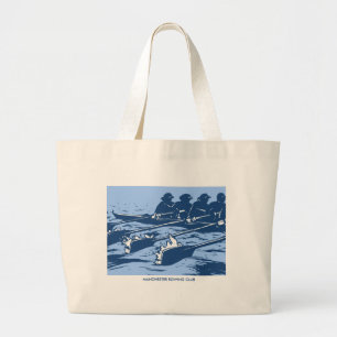 Personalised Crew Rowing Tote Bag in Blue