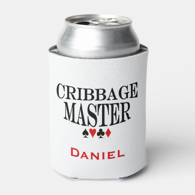 Personalised Cribbage Master Can Cooler (Can Front)