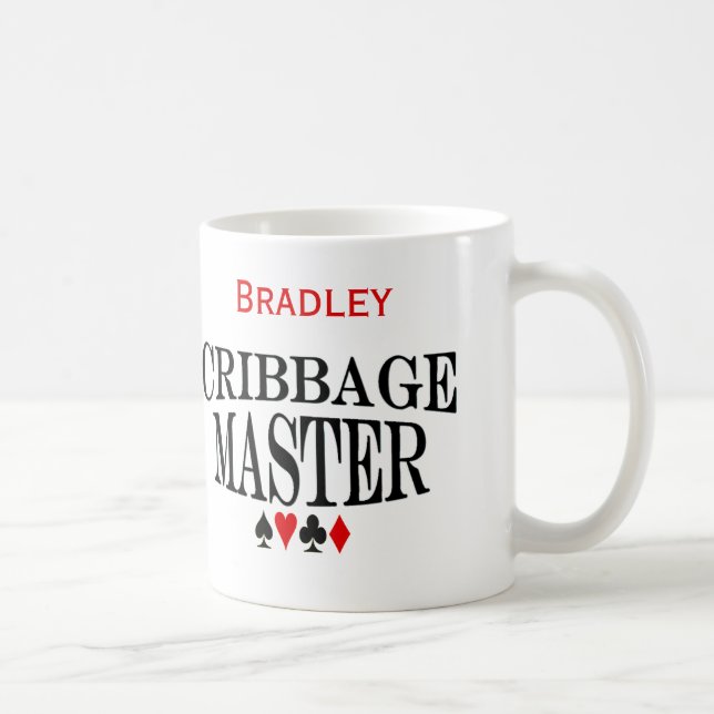 Personalised Cribbage Master Coffee Mug (Right)