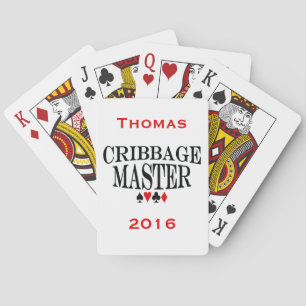 Personalised Cribbage Master Playing Cards