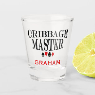 Personalised Cribbage Master Shot Glass