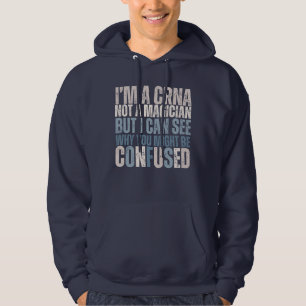 Personalised CRNA Funny Nurse Anaesthetist Hoodie