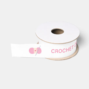 Personalised Crochet Business Logo & Name Grosgrain Ribbon