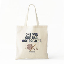 Personalised Crochet Project Bag