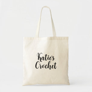 Personalised Crochet Project Tote Bag