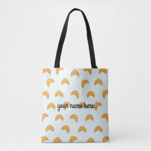 Personalised Croissant Tote Bag