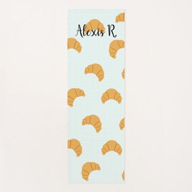 Personalised Croissant Yoga Mat (Front)