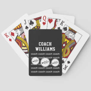 Personalised Cross Country Coach Playing Cards