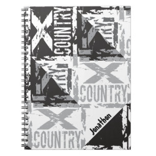 personalised cross country notebook