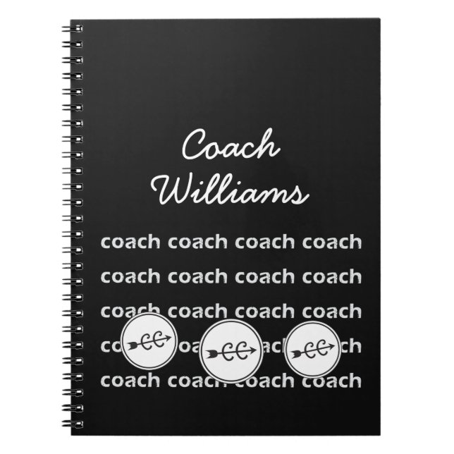 Personalised Cross Country Running Coach Notebook (Front)