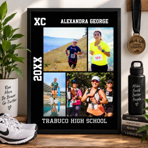 Personalised Cross Country XC Runner Poster