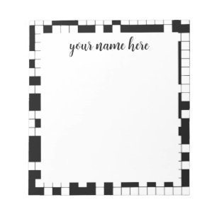 Personalised Crossword Notepad