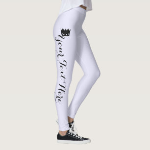Personalised Crown Lavender Leggings