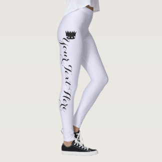 Personalised Crown Lavender Leggings