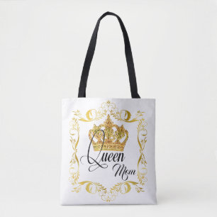 Personalised Crown Queen Mum - Tote Bag