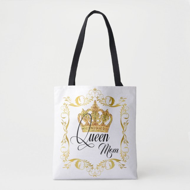 Personalised Crown Queen Mum - Tote Bag (Front)