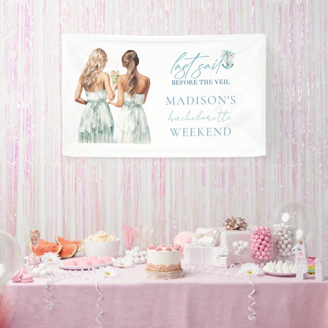 Personalised Cruise Bachelorette Party Banner (Party)