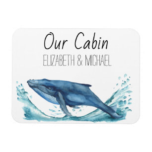 Personalised Cruise Door Sea Blue Whale Magnet