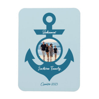 Personalised Cruise Family Trip with Your Photo Magnet