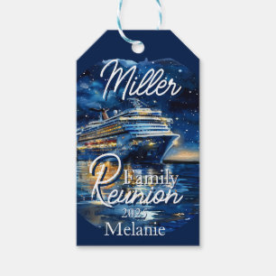 Personalised Cruise Ship Family Reunion  Gift Tags