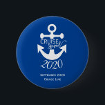 Personalised Cruise Squad Group Family Trip 6 Cm Round Badge<br><div class="desc">This design was created though digital art. It may be personalised in the area provide or customising by choosing the click to customise further option and changing the name, initials or words. You may also change the text colour and style or delete the text for an image only design. Contact...</div>