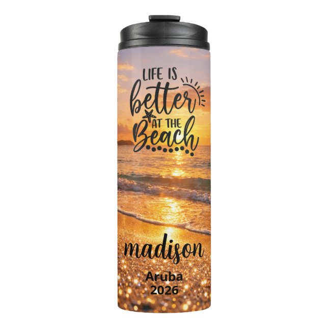 Personalised Cruise Vacation Name Tumbler Cup Cust (Front)