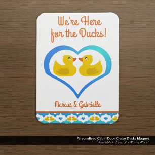Personalised Cruising Ducks Cabin Door Magnet