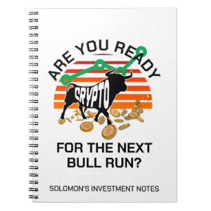 Personalised CRYPTO BULL RUN Bitcoin Notebook