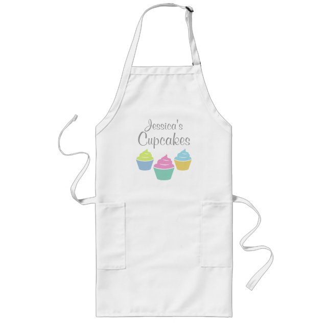 Personalised cupcake apron for women (Front)
