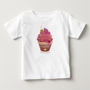 Personalised Cupcake Baby T-Shirt