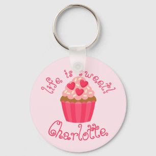 Personalised Cupcake Keychain