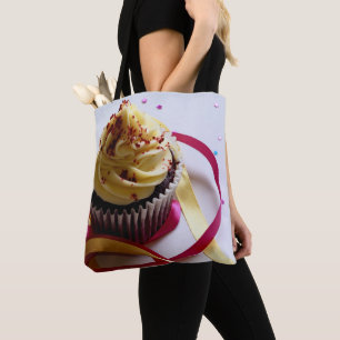 Personalised cupcake tote bag