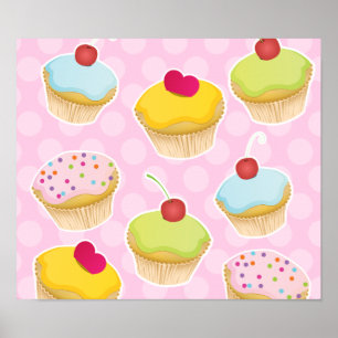 Personalised Cupcakes Poster