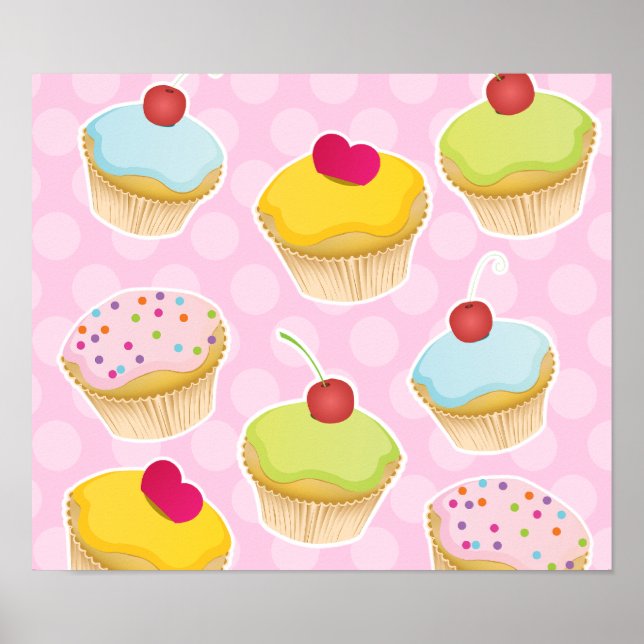 Personalised Cupcakes Poster (Front)