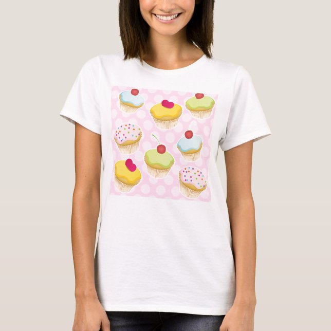 Personalised Cupcakes T-Shirt (Front)