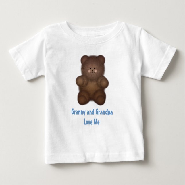 Personalised: Curly Bear T-Shirt (Front)