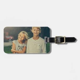 Personalised Custom 2 Photo Double Sided Luggage Tag
