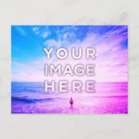 Personalised Custom 2 Photo Purple Retrowave