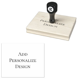 Personalised Custom 4.0" x 5.0" Rubber Stamp