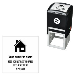 Personalised Custom Address Self-inking Stamp