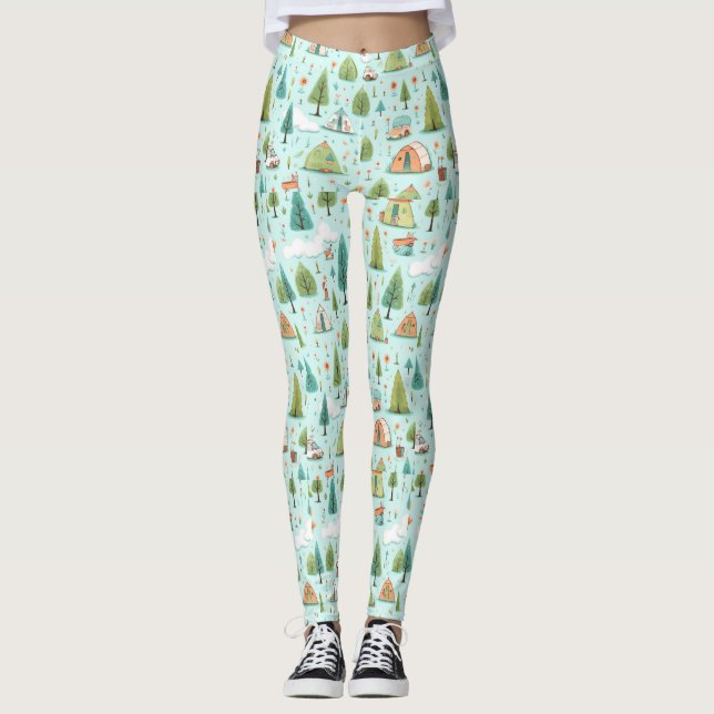 Personalised Custom All-Over-Print Leggings (Front)