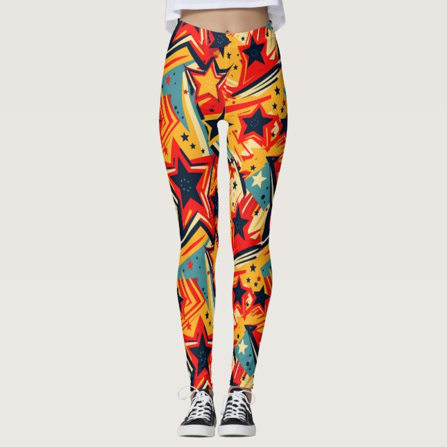Personalised Custom All-Over-Print Leggings (Front)