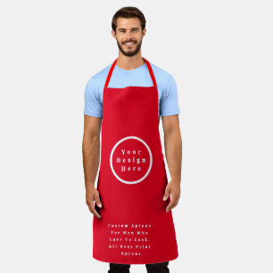 Personalised Custom Apron - His Her Mens Womens Gi